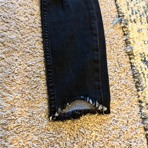 Free People Distressed Black Skinny Jeans - Picture 5 of 9